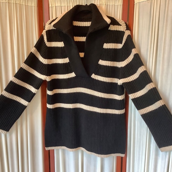 Reiss Woman’s Wool Blend Sweater Striped Size Small - Picture 3 of 9